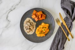 Tofugeschnetzeltes mit Kartoffelstampf