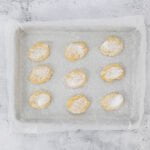 ricciarelli ohne ei auch blech mit backpapier
