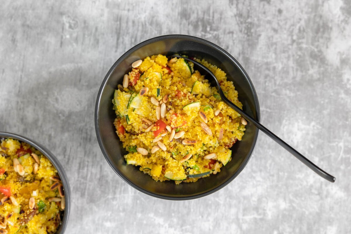 Couscous-Salat mit Safran