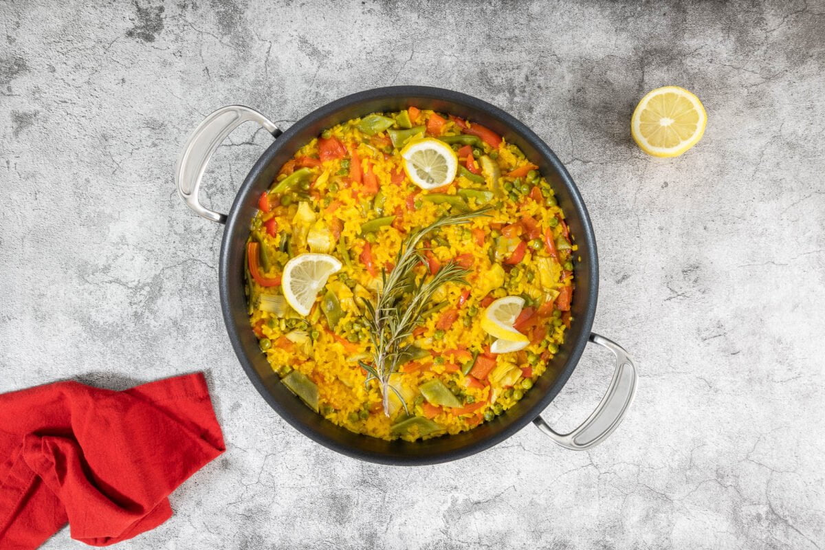 Vegane Paella de Verdura