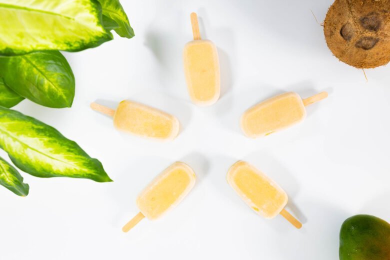 vegane mango kokos glace ohne eismaschine