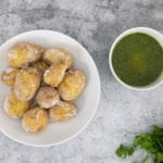 Papas Arrugadas Mojo Verde Kartoffeln mit Koriander Sauce