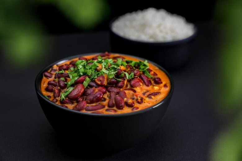 maharage ya nazi afrikanische bohnen mit kokosmilch mit reis