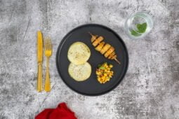 kohlrabisteak mit pfirsich salsa