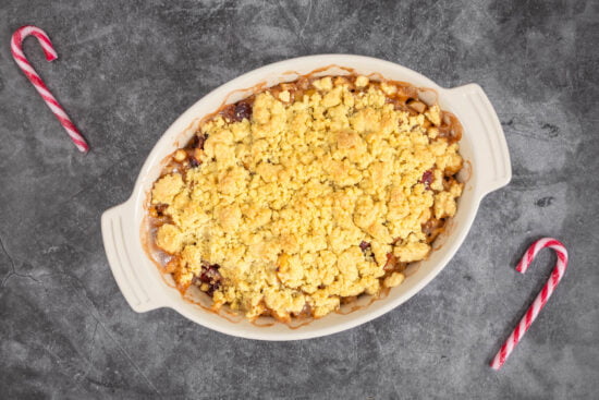 Apfel Cranberry Christmas Crumble