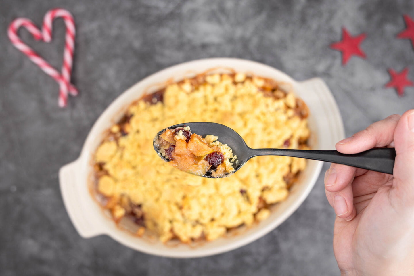 Veganer Christmas-Crumble Veganer Christmas-Crumble