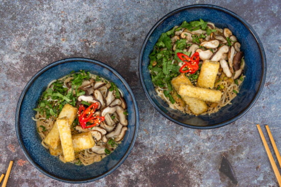 Miso Kokos Ramen mit Tofu