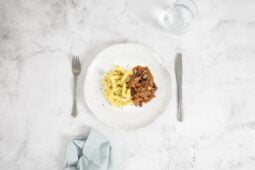 Jackfriut Ragout vegan mit Rotweinsauce