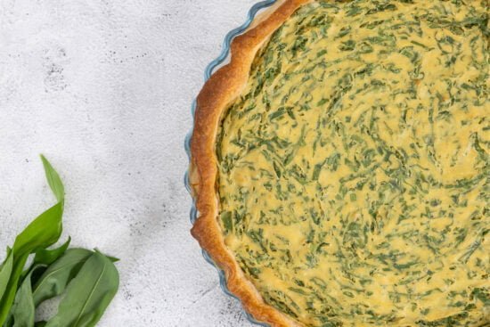 Veganer Bärlauch Quiche