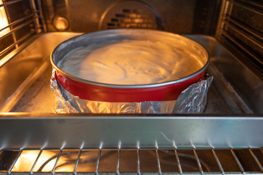 Originaler New York Cheesecake Vegan - im Backofen