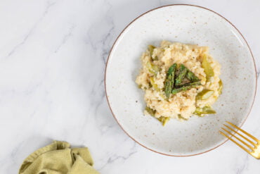 Veganes Spargelrisotto