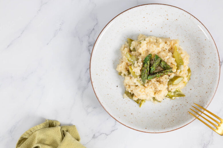 Veganes Spargelrisotto