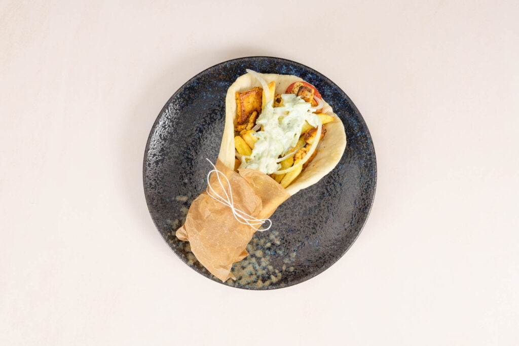 Veganer Tofu Gyros
