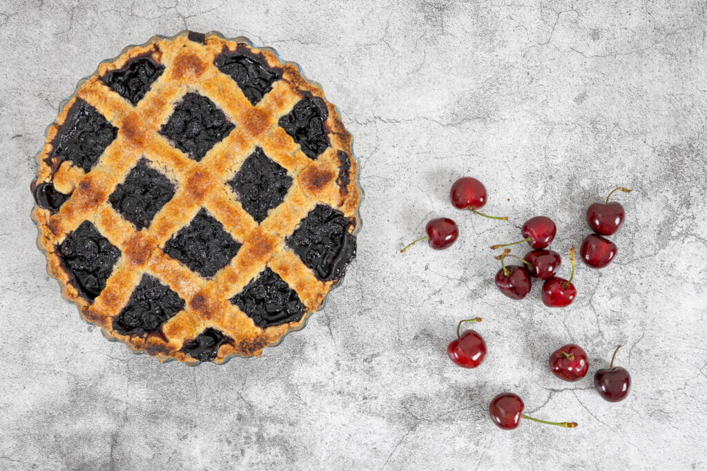 Veganer Cherry Pie - Kirschkuchen