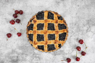 Veganer Cherry Pie - Kirschkuchen