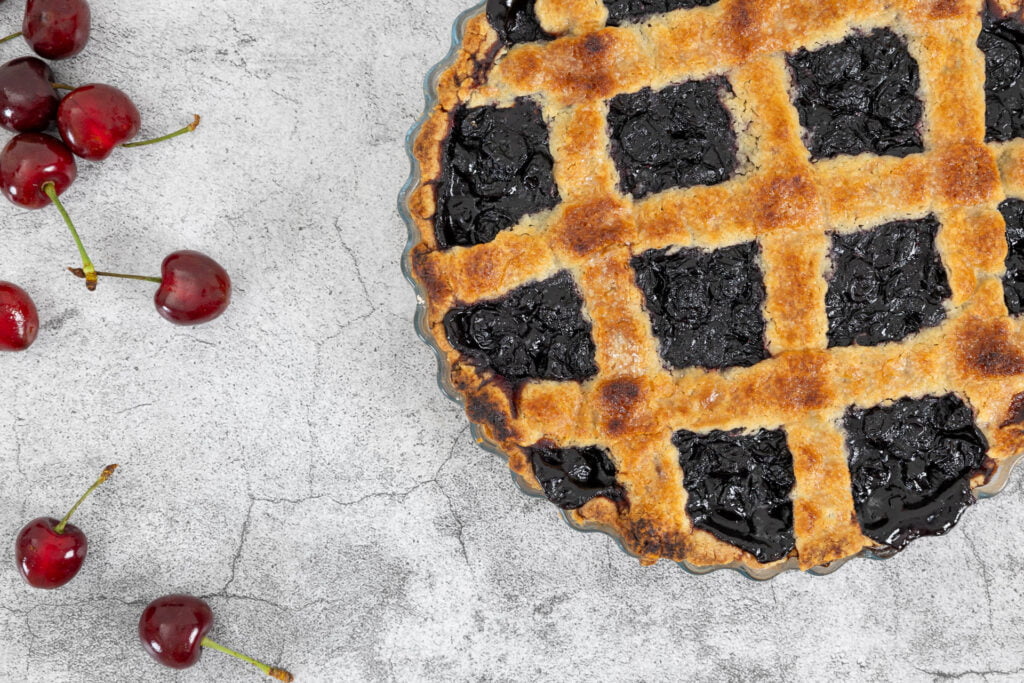 Veganer Cherry Pie - Kirschkuchen