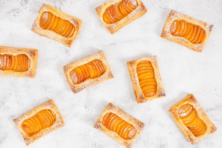 Vegane Aprikosen Jalosien - Blätterteig mit Aprikosen