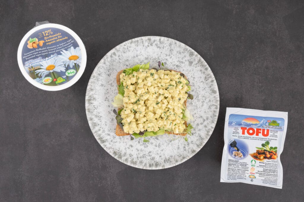Veganer Eiersalat - Eiersandwich ohne Ei und ohne Mayo