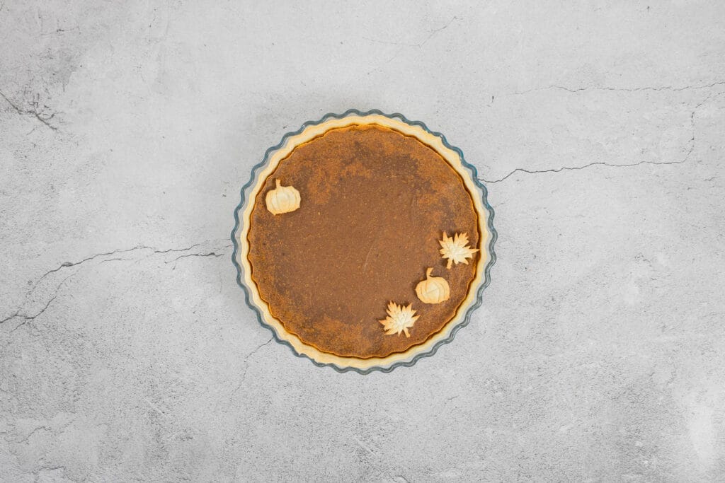 Veganer Pumpkin Pie - Thanksgiving Kuchen mit Kürbis