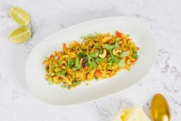 Curry Fried Rice mit Gemüse-vegan