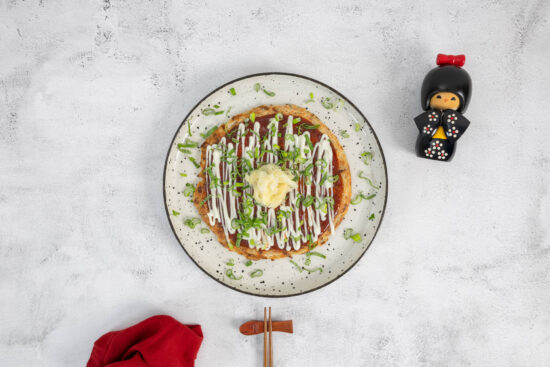 Okonomiyaki vegan - Japanische Gemüse Pancakes