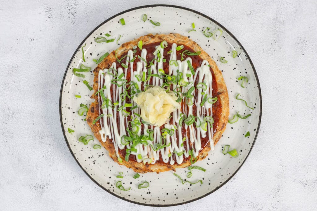Okonomiyaki vegan - Japanische Gemüse Pancakes