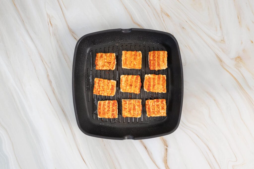 Veganer BBQ Tempeh mit Whisky Sause