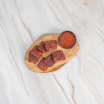 Veganer BBQ Tempeh mit Whisky Sause