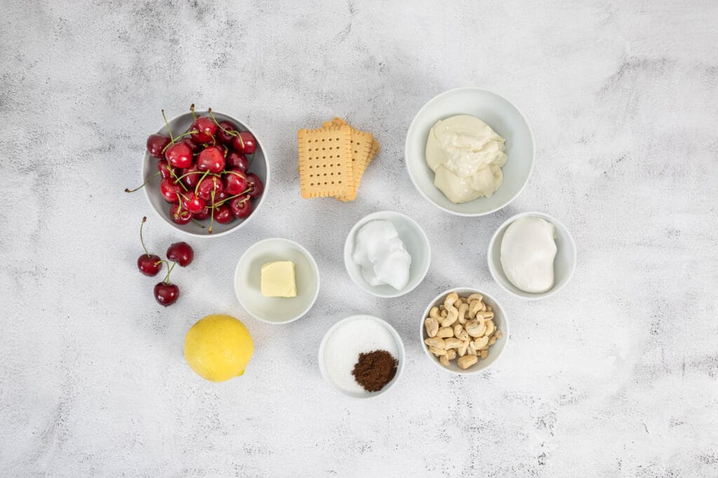 Kirschen vegane Butterkekse Vanille Zitrone veganer Skyr