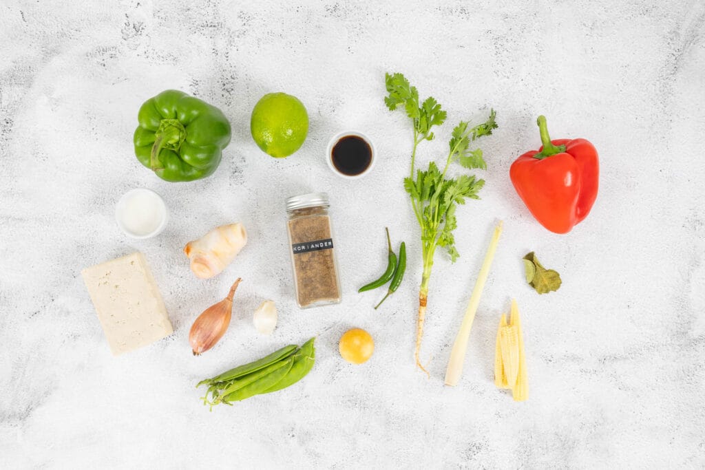 Green Thai Curry ohne Fischsauce Vegan