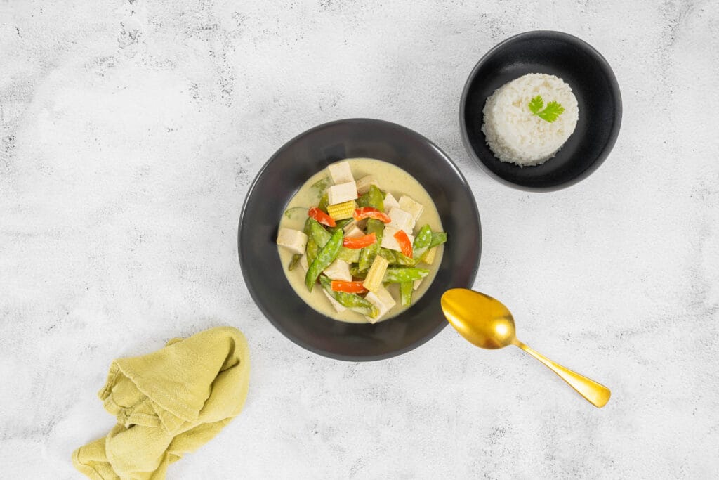 Green Thai Curry ohne Fischsauce Vegan