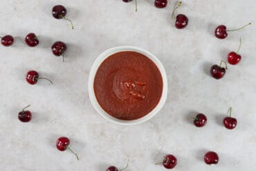 Kirsch-BBQ-Sauce selber machen mit frischen Kirschen aus der Region